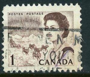 Canada 454, 1c Queen Elizabeth II. Used. (507)