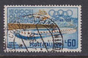 Italy # 708 , VII Winter Olympic Games , F-VF Used Stamp - I Combine S/H