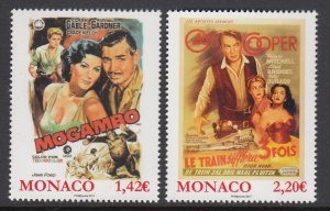 Monaco 2865-6 Movie Posters mnh