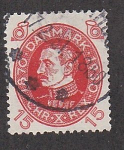 Denmark # 214, King Christian X, Used,