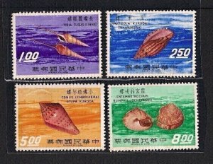 Taiwan 1971 Sc 1698-1701 Taiwan Shells  set MNH