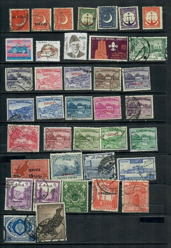 PAKISTAN   MIX X 38 ALL DIFFERENT   USED LOT C