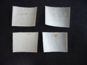 Stamps - Malaya Trengganu - Scott# 49-52 - Mint Hinged Set of 4 Stamps