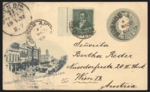 Argentina 1898 Buenos Aires To Vienna Austria Cover G112471