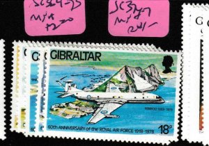 Gibraltar SC 369-73 MNH (3gbj) 