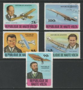 Thematic Stamps Transport - UPPER VOLTA 1978 AVIATION HISTORY 475/9 5v used