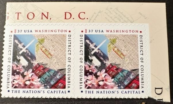 US # 3813 District of Columbia Pair 37c 2003 Mint NH