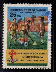 El Salvador Scott 788 Used  scout stamp