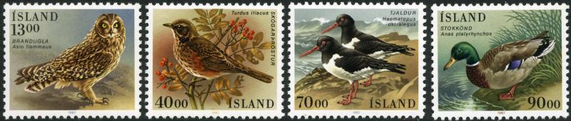 Iceland 642-5 MNH - Birds
