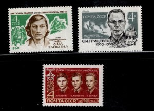 Russia Scott 3646-3648 MNH** stamp set