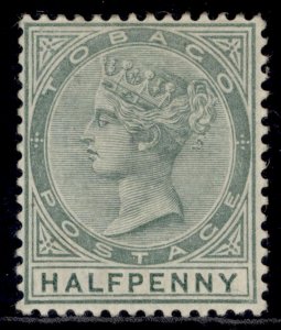 TOBAGO QV SG20, ½d dull green, M MINT.