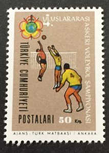 Turkey 1966 #1702, Volleyball, MNH.