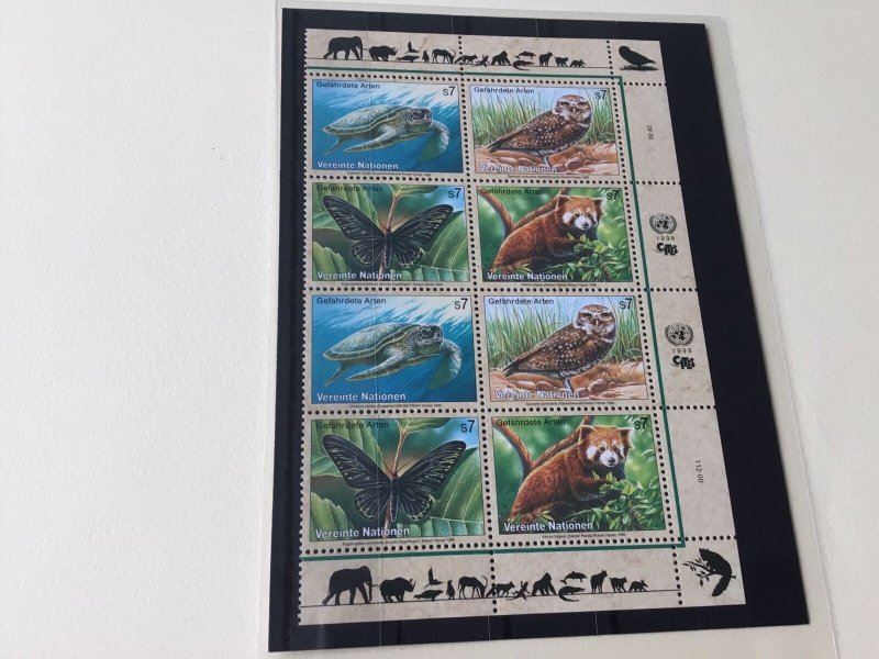 United Nations Endangered Species mint never hinged stamps Ref 55056 