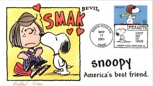 #3507 Peanuts - Snoopy Bevil FDC