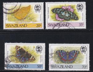 Swaziland # 508, 511, 513 & 515, Butterflies, Used
