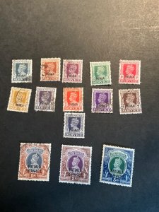 Stamps Indian States Patiala  Scott #063-76 used