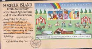 NORFOLK ISLAND FDC AGRICULTURAL & HORTICULTURAL SHOW, COW...