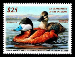 RW82  LICK & STICK SINGLES Federal Duck Stamp of 2015 - OGNH - VF  (ESP#0842)
