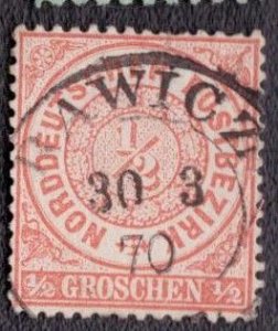 North German Confederation - 15 1869 Used