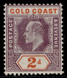 GOLD COAST EDVII SG40, 2d dull purple & orange-red, M MINT. Cat £48.