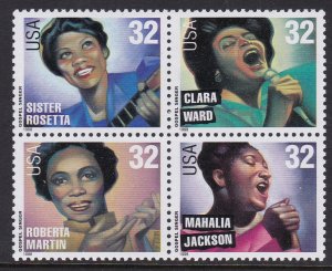 3219a Gospel Singers MNH