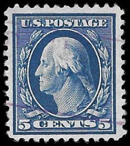 1917 US SC # 504 F VF  JUMBO USED NH Ng FACE FREE  CANCEL - VERY SOUND