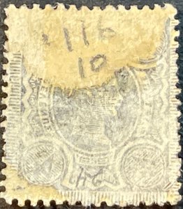 GREAT BRITAIN # 116-USED----SINGLE----BROWN & GREEN-----1887-92