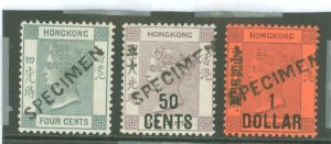 Hong Kong #61a-63 S  Single (Complete Set)