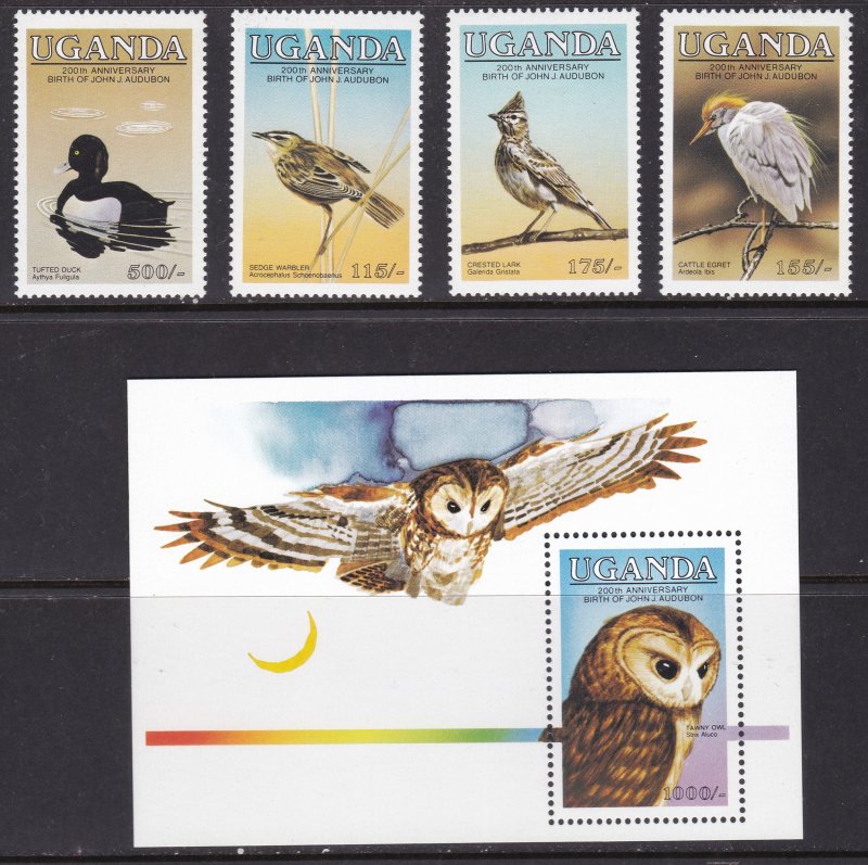 Uganda, Fauna, Birds MNH / 1985