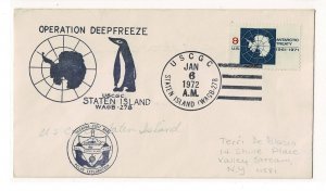 USA 1972 antarctic cover Operation Deep Freeze