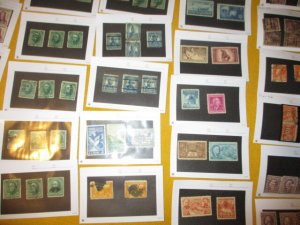 US COLLECTION ON APPROVAL CARDS, 1800'S ON, MINT/USED