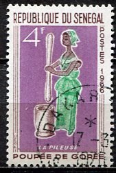 Senegal; 1966: Sc. # 264: Used Single Stamp