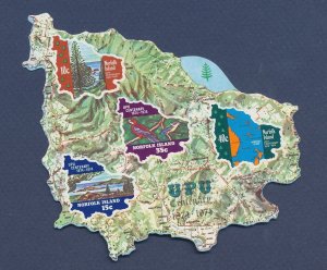 NORFOLK ISLAND - Scott 184a  - MNH S/S - die cut - UPU - MAP