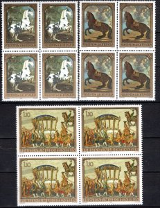 Liechtenstein Scott # 660 - 662, mint nh, b/4 each