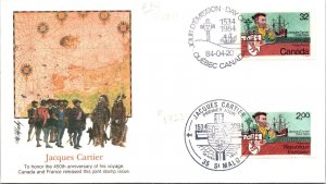 Canada 2020 FDC - Jacques Cartier - Quebec - J8899