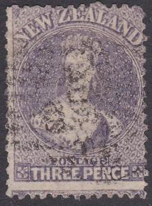 NEW ZEALAND 1864 Chalon 3d perf 12½ SG117 sound used.........................778