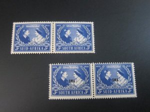 South (West )Africa1948 Sc 159,106 silver wedding set MH