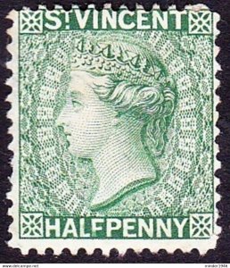 ST VINCENT 1885 QV ½d Green SG4 MNG