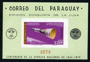 Paraguay 985a Space Imperf S/S