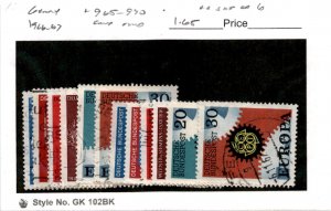 Germany, Postage Stamp, #965-970 Lot Used, 1966 (AC)