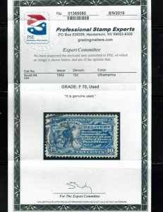 Scott #E6 Fine-used. With 2019 PSE certificate.