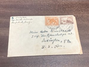 KAPPYSTAMPS  1929 COVER FROM BAGHDAD IRAQ TO USA  DV30