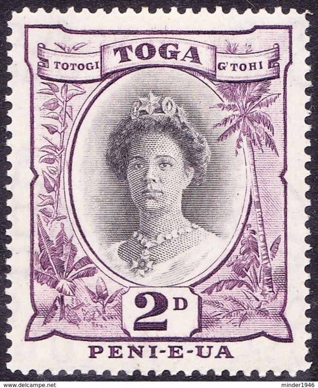 TONGA 1942 2d Black & Purple SG76 MH