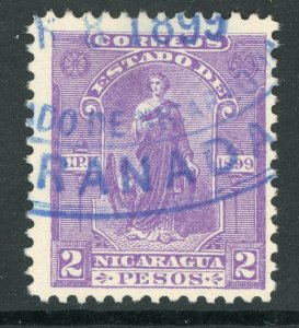 Nicaragua 1899 Justice 2P Seebeck Scott 119 VFU Z766