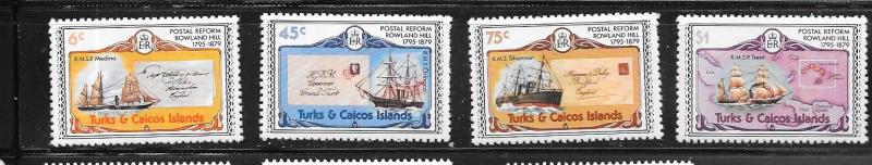 Turks & Caicos Islands #391,(LH) 393-395 (MNH) CV$2.75