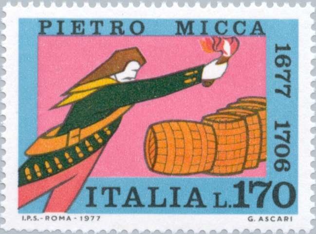 Italy 1977 MNH Stamps Scott 1256 Micca History War Siege of the City Gunpowder