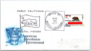 US SPECIAL POSTMARK EVENT COVER EARLY CALIFORNIA POSTAL HISTORY VEXOS RESEDA '77