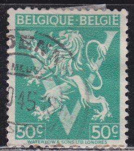 Belgium 326 Lion Rampant 1944