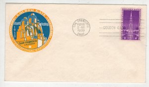 1939 STAEHLE FDC 852-37 SAN FRANCISCO GOLDEN GATE EXPOSITION