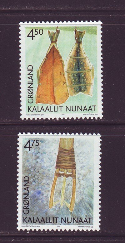 Greenland Sc 384-5 2001 Cultural Heritage stamp set mint NH